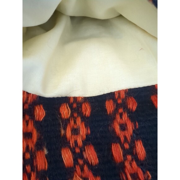 Wool Saddle Blanket Rodeo Aztec Navaho Purse Bag Strap Fringe Crossbody - Picture 6 of 8